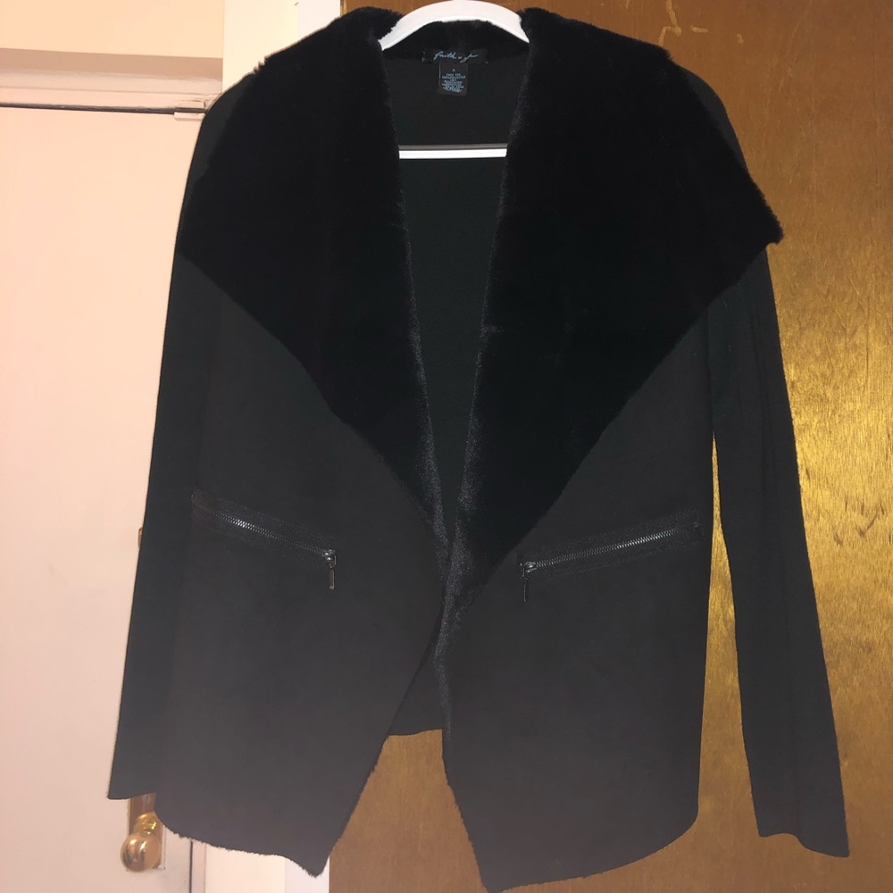 Faux fur lined jacket